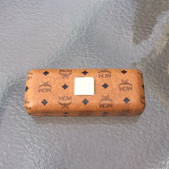 MCM Accessories - MCM eyeglass case hard shell cognac w/ cloth